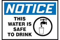 Potable and Non-Potable Water Signs