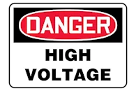 High Voltage and Electrical Hazard Signs
