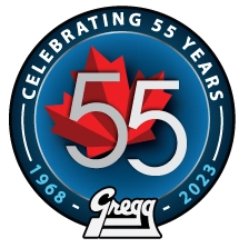 Gregg Distributors 55th Anniversary Logo
